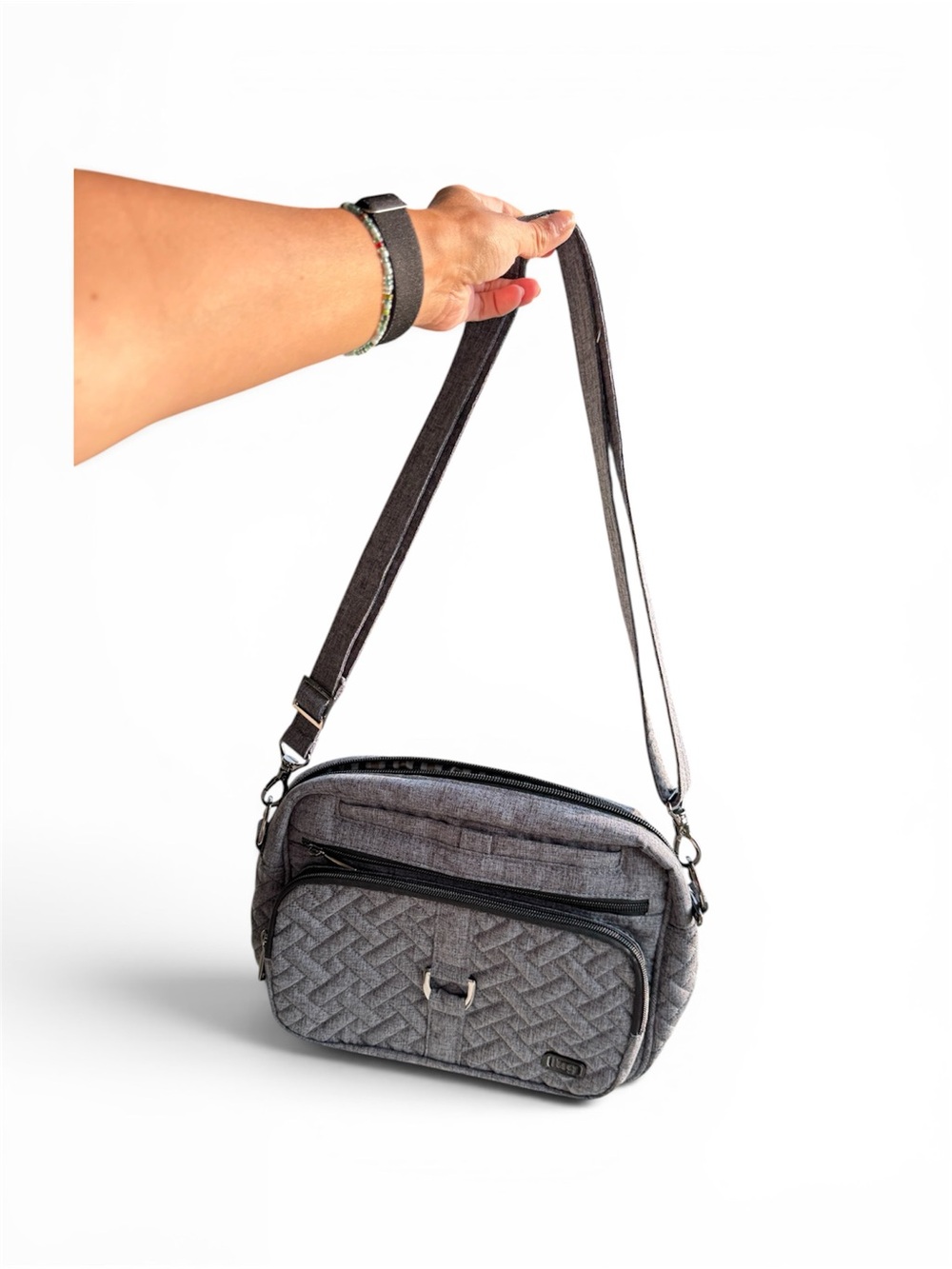 Lug Carousel XL Bag Charcoal Gray NWOT - Picture 2 of 5